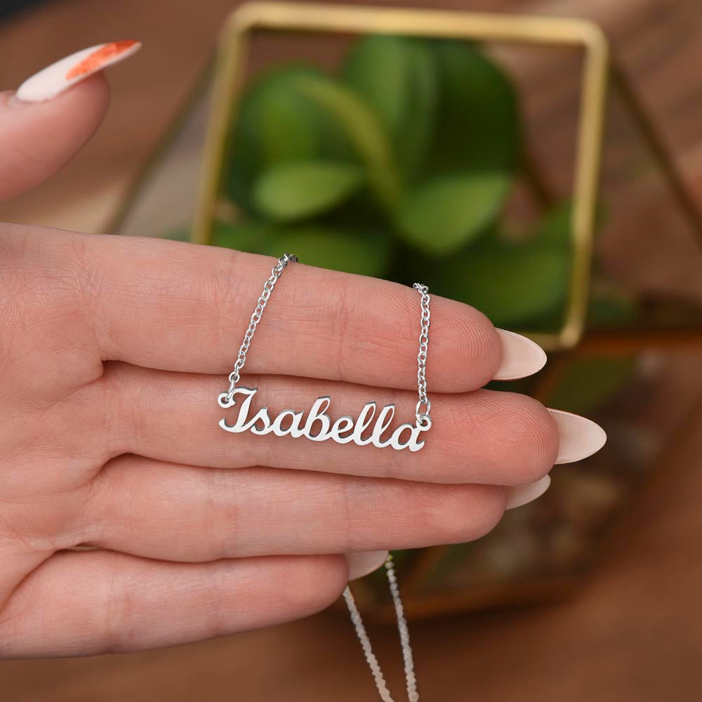 To My Beautiful Daughter, On Her Graduation - Name Necklace