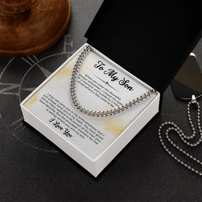 To My Son, I Love You - Cuban Link Chain