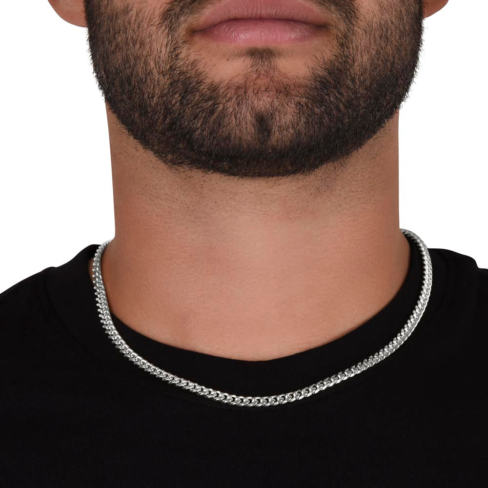 To My Handsome Man, I Love You - Cuban Link Chain