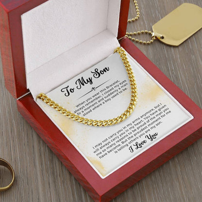 To My Son, I Love You - Cuban Link Chain