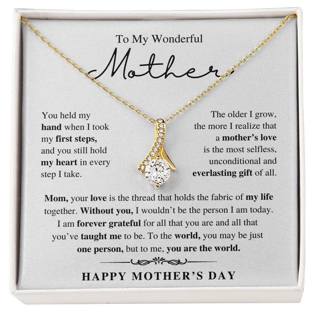 To My Wonderful Mother, Happy Mother's Day - Alluring Beauty Necklace
