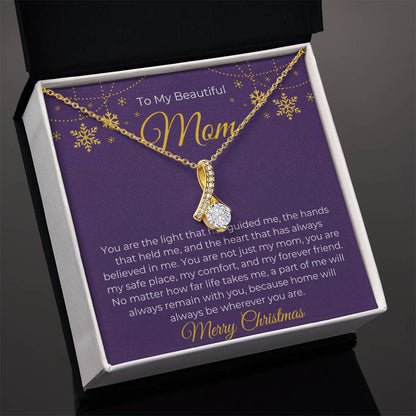 To My Beautiful Mom, Merry Christmas - Alluring Beauty Necklace