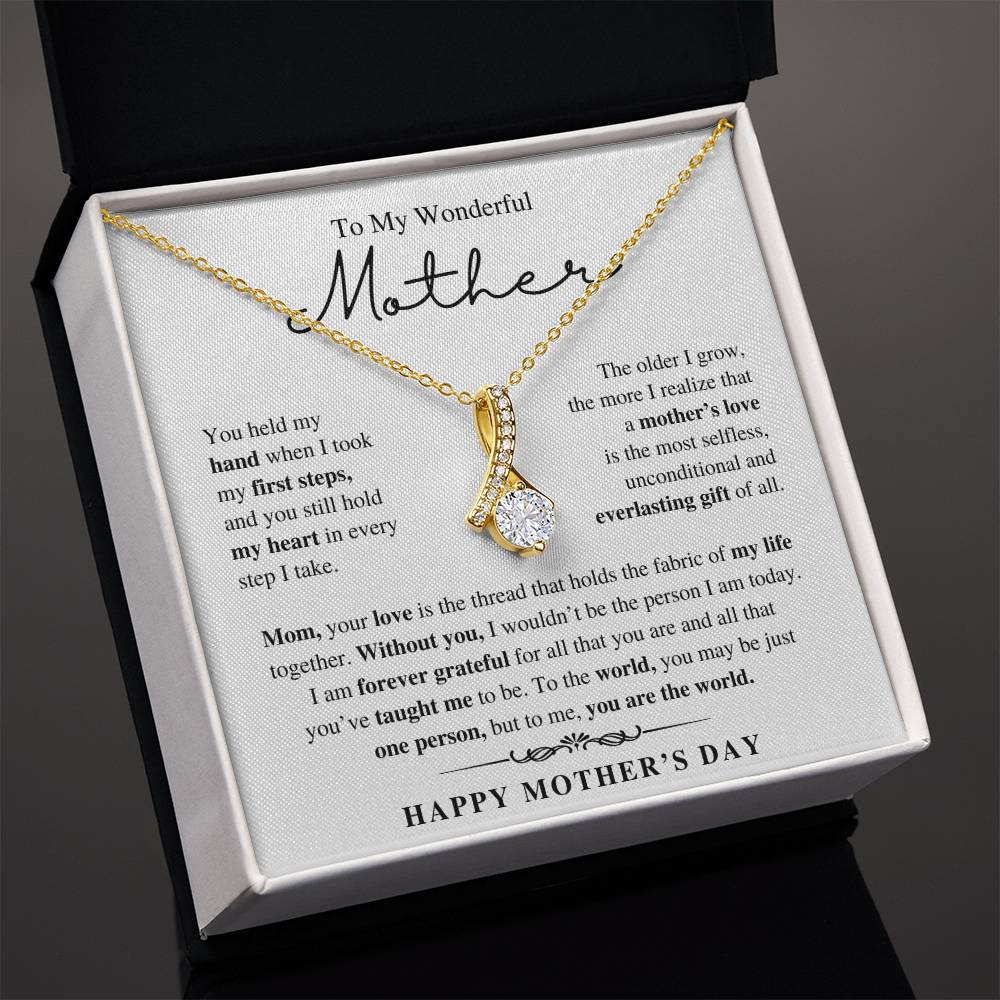 To My Wonderful Mother, Happy Mother's Day - Alluring Beauty Necklace