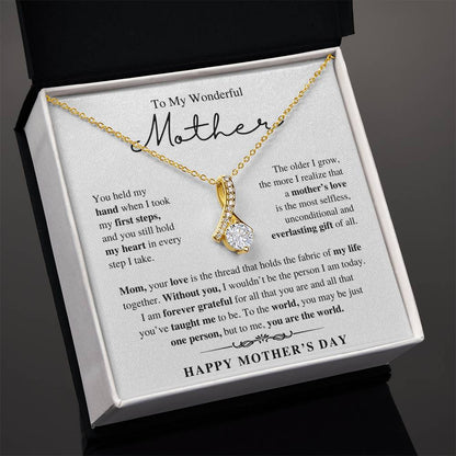 To My Wonderful Mother, Happy Mother's Day - Alluring Beauty Necklace