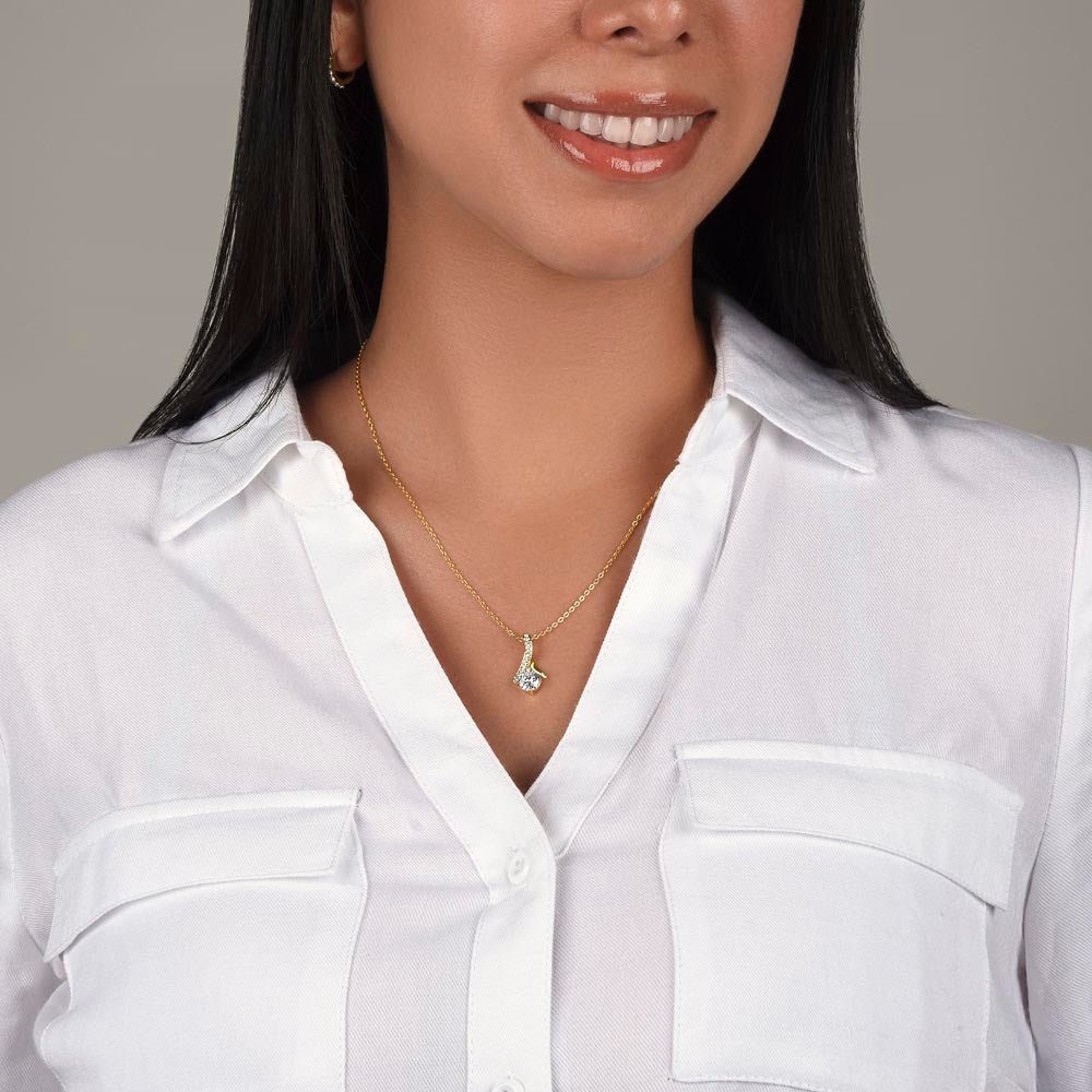 To My Badass Sister, I Love You Always & Forever - Alluring Beauty Necklace