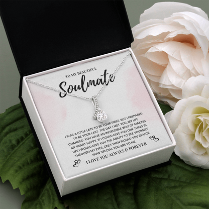 To My Beautiful Soulmate, Love You Always & Forever - Alluring Beauty Necklace