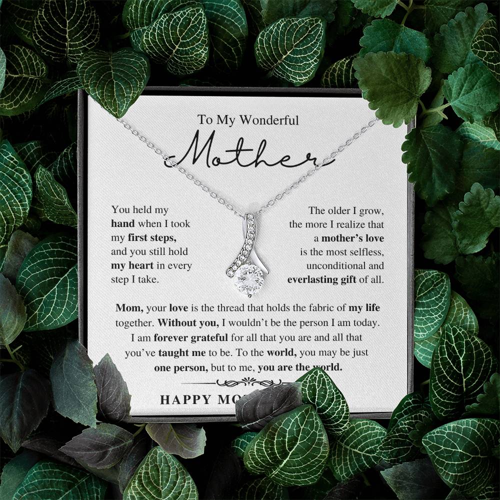 To My Wonderful Mother, Happy Mother's Day - Alluring Beauty Necklace