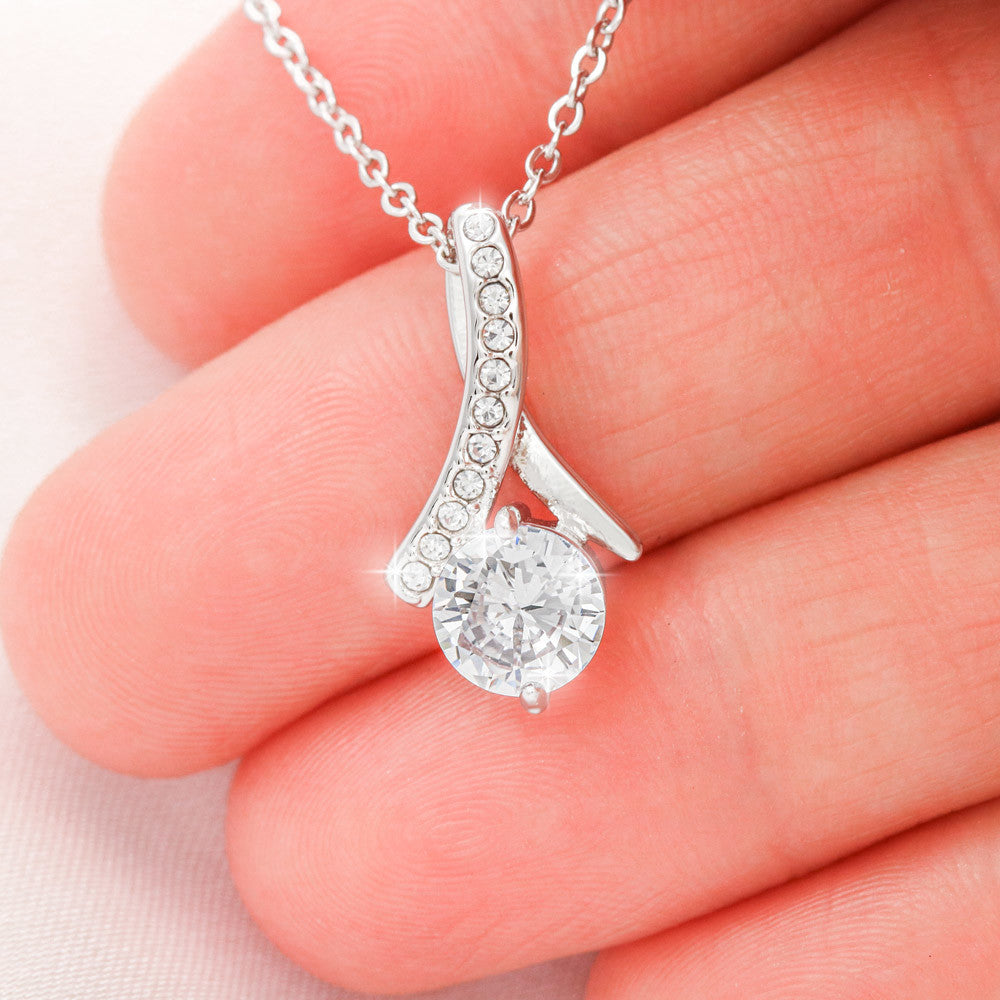 To My Beautiful Daughter, Love From Dad - Alluring Beauty Necklace