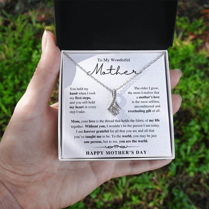 To My Wonderful Mother, Happy Mother's Day - Alluring Beauty Necklace