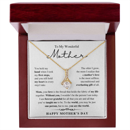 To My Wonderful Mother, Happy Mother's Day - Alluring Beauty Necklace