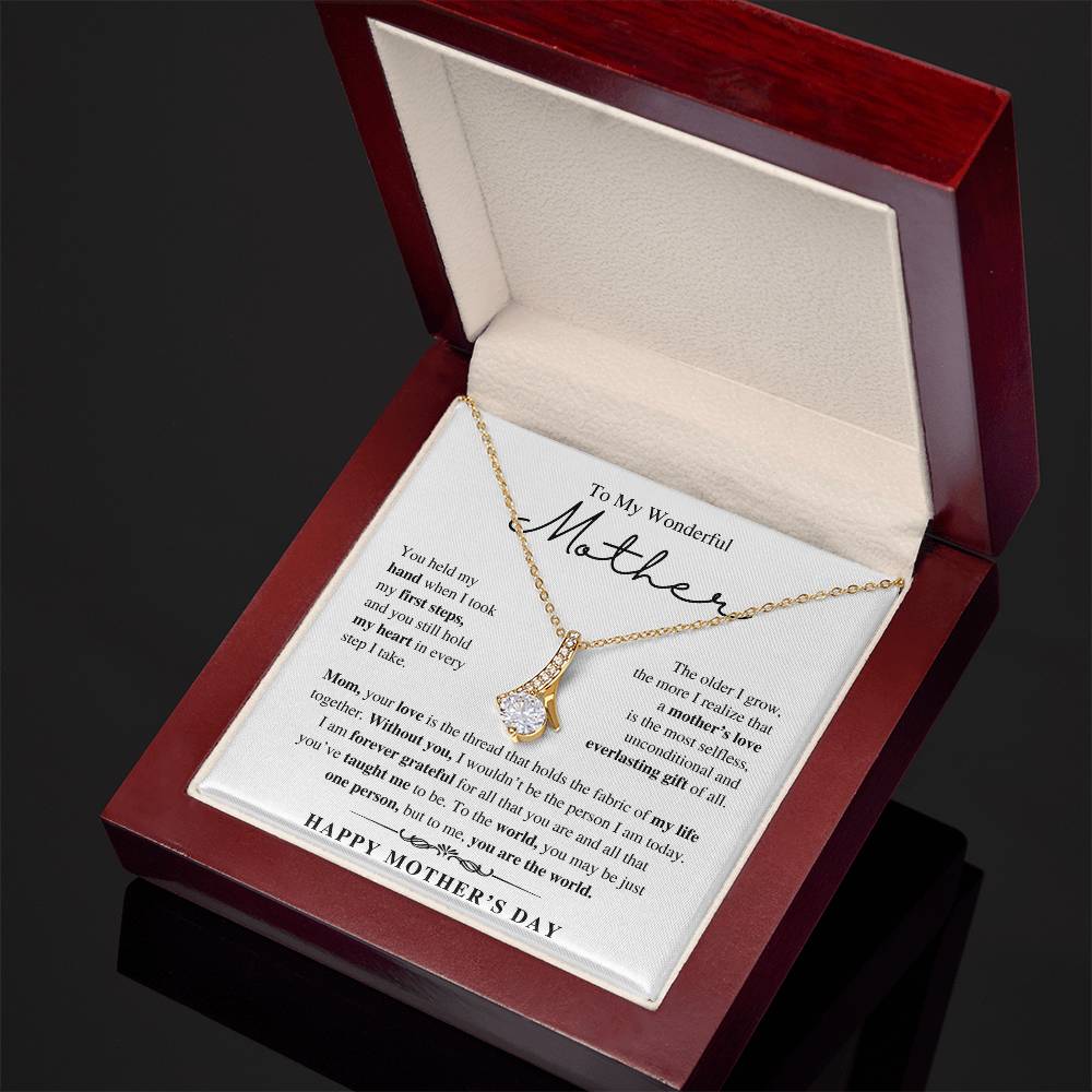To My Wonderful Mother, Happy Mother's Day - Alluring Beauty Necklace