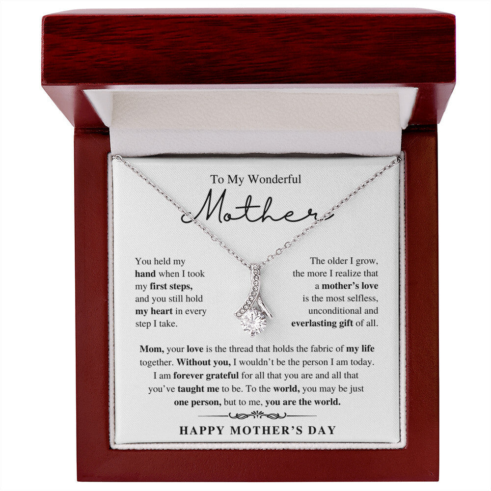 To My Wonderful Mother, Happy Mother's Day - Alluring Beauty Necklace