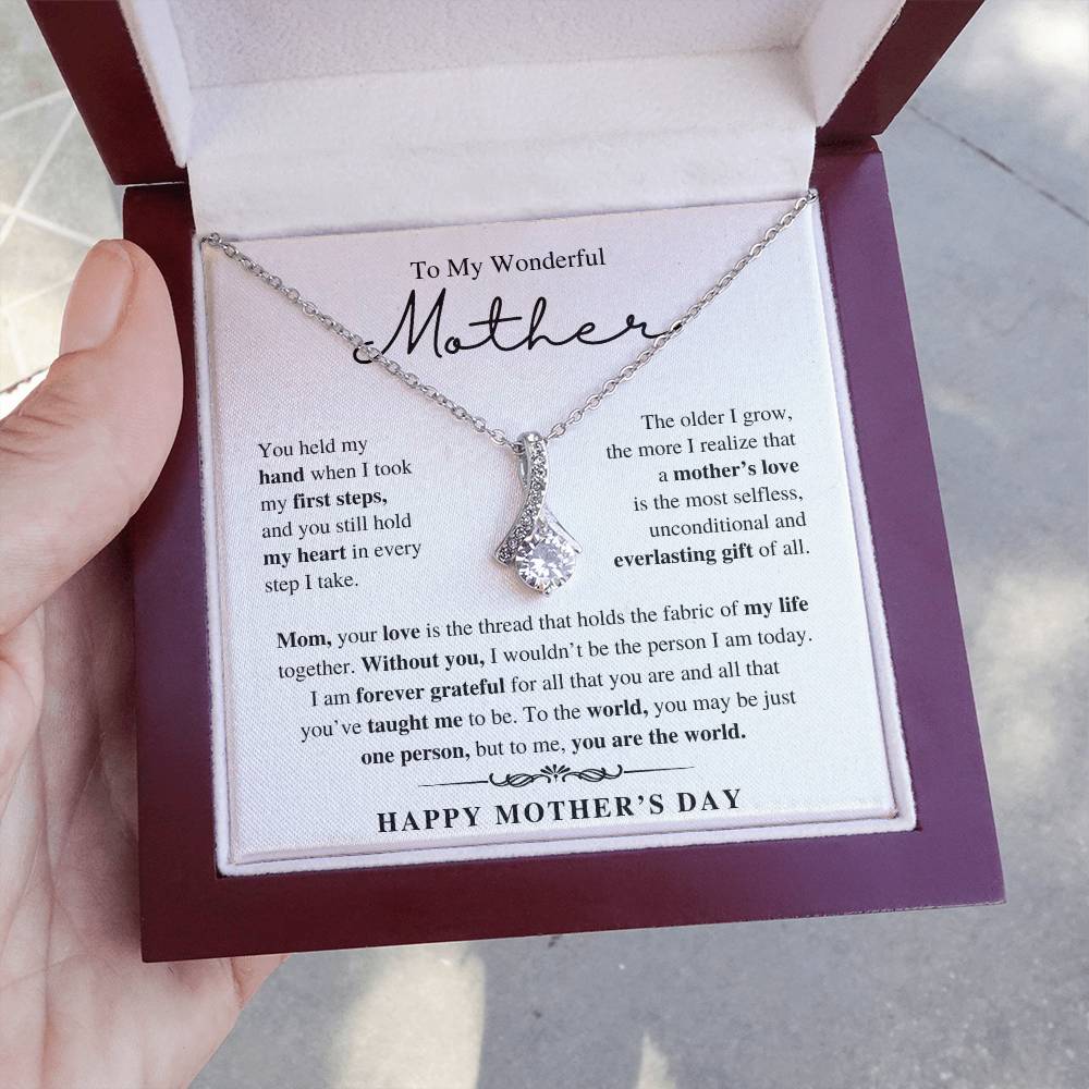 To My Wonderful Mother, Happy Mother's Day - Alluring Beauty Necklace