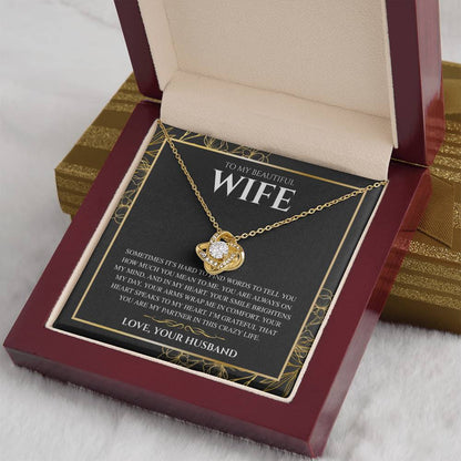 To My Wife, From Husband - Love Knot Necklace