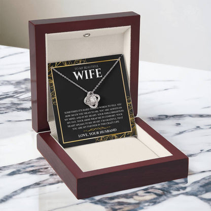 To My Wife, From Husband - Love Knot Necklace