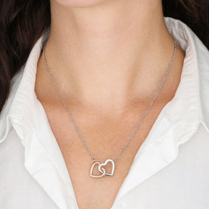 To My Beautiful Mummy - Interlocking Heart Necklace