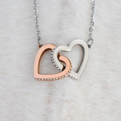 To My Beautiful Mummy - Interlocking Heart Necklace