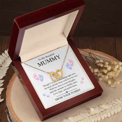 To My Beautiful Mummy - Interlocking Heart Necklace