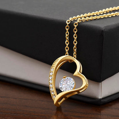 To My Wonderful Mother, From Daughter - Forever Love Necklace