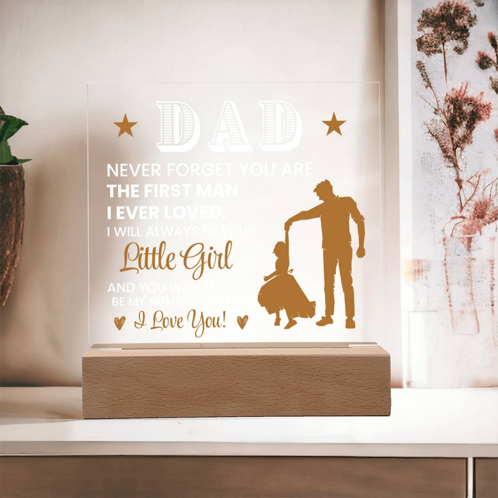 To Dad From Daughter - Acrylic Square Plaque