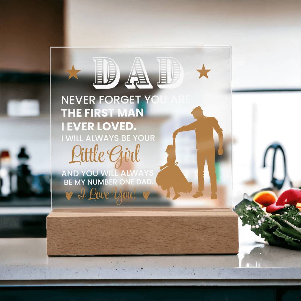 To Dad From Daughter - Acrylic Square Plaque