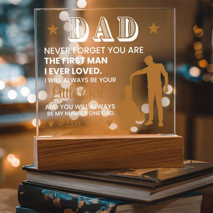 To Dad From Daughter - Acrylic Square Plaque