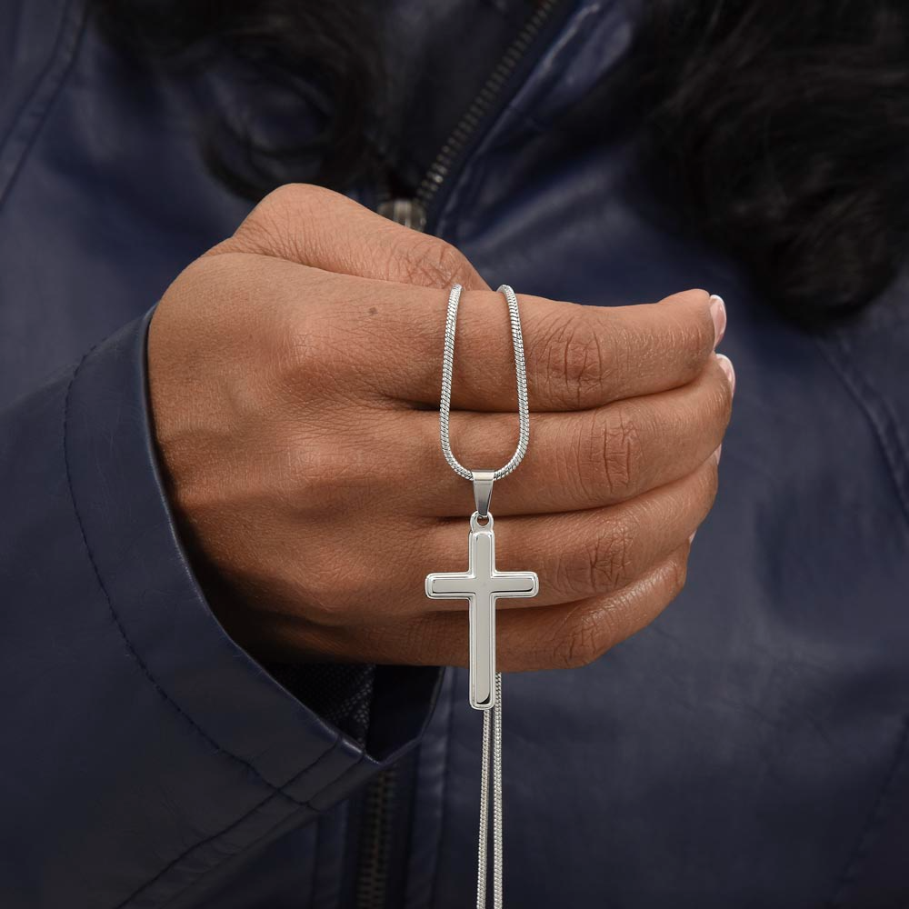 To My Husband, I Love You - Artisan Cross Necklace