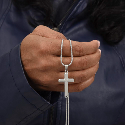 To My Husband, I Love You - Artisan Cross Necklace